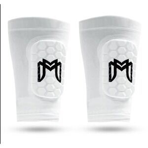 McDavid HEX Leg Sleeves White Knee Pads Compression Pair Basketball Football